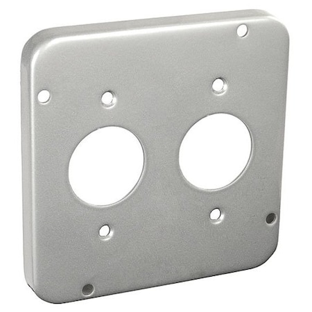 Southwire Electrical Box Cover, Square, Galvanized Steel, Raised Cover 72C37